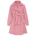 GRACE KARIN Girls Dress Coat Long Trench Belted Winter Coats 6-16Y