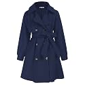 GRACE KARIN Girls Dress Coat Long Trench Belted Winter Coats 6-16Y