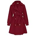 GRACE KARIN Girls Dress Coat Long Trench Belted Winter Coats 6-16Y