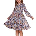 GRACE KARIN Girls Long Sleeve Floral Dress