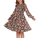 GRACE KARIN Girls Long Sleeve Floral Dress