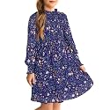 GRACE KARIN Girls Long Sleeve Floral Dress