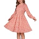GRACE KARIN Girls Long Sleeve Floral Dress