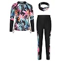 GRACE KARIN Girls Long Sleeve Swimsuit Two
