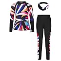 GRACE KARIN Girls Long Sleeve Swimsuit Two