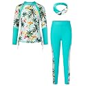 GRACE KARIN Girls Long Sleeve Swimsuit Two