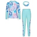 GRACE KARIN Girls Long Sleeve Swimsuit Two