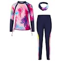 GRACE KARIN Girls Long Sleeve Swimsuit Two