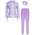 GRACE KARIN Girls Long Sleeve Swimsuit Two