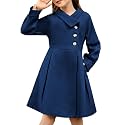 GRACE KARIN Girls Peacoat Dress Coat Wool Lapel Jacket Fall Winter Outfit