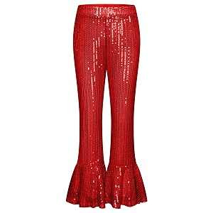 GRACE KARIN Girls Sequin Pants Sparke Trouser