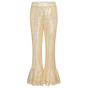 GRACE KARIN Girls Sequin Pants Sparke Trouser