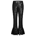 GRACE KARIN Girls Sequin Pants Sparke Trouser
