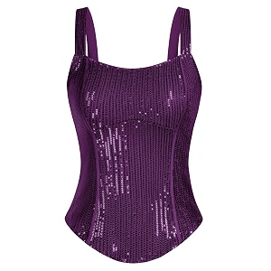 GRACE KARIN Sequin Tank Tops for Women