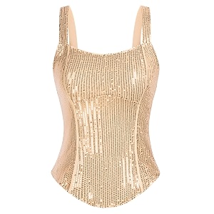 GRACE KARIN Sequin Tank Tops for Women