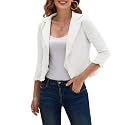 GRACE KARIN Women 34 Sleeve Cropped Blazer