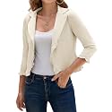 GRACE KARIN Women 34 Sleeve Cropped Blazer