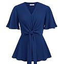 GRACE KARIN Women39s Elegant V-Neck Tie Waist