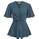 GRACE KARIN Women39s Elegant V-Neck Tie Waist