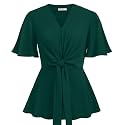 GRACE KARIN Women39s Elegant V-Neck Tie Waist
