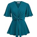 GRACE KARIN Women39s Elegant V-Neck Tie Waist