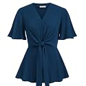 GRACE KARIN Women39s Elegant V-Neck Tie Waist