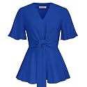 GRACE KARIN Women39s Elegant V-Neck Tie Waist