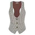 GRACE KARIN Women's Suit Vest Top, Dressy Casual Sleeveless Button Waistcoat, Fromal Steampunk Blazer for Work Office