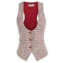 GRACE KARIN Women's Suit Vest Top, Dressy Casual Sleeveless Button Waistcoat, Fromal Steampunk Blazer for Work Office