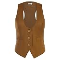 GRACE KARIN Women's Suit Vest Top, Dressy Casual Sleeveless Button Waistcoat, Fromal Steampunk Blazer for Work Office