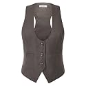GRACE KARIN Women's Suit Vest Top, Dressy Casual Sleeveless Button Waistcoat, Fromal Steampunk Blazer for Work Office