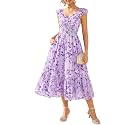 GRACE KARIN Women's Summer Floral Maxi Wedding Guest Dresses