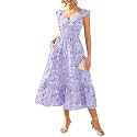 GRACE KARIN Women's Summer Floral Maxi Wedding Guest Dresses