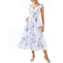 GRACE KARIN Women's Summer Floral Maxi Wedding Guest Dresses