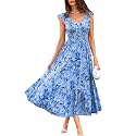 GRACE KARIN Women's Summer Floral Maxi Wedding Guest Dresses