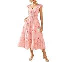 GRACE KARIN Women's Summer Floral Maxi Wedding Guest Dresses