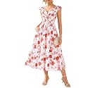 GRACE KARIN Women's Summer Floral Maxi Wedding Guest Dresses