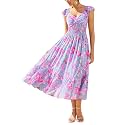 GRACE KARIN Women's Summer Floral Maxi Wedding Guest Dresses