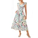 GRACE KARIN Women's Summer Floral Maxi Wedding Guest Dresses