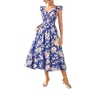 GRACE KARIN Women's Summer Floral Maxi Wedding Guest Dresses