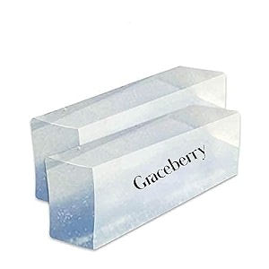 graceberry clear glycerin melt and pour soap base  free from parabens sls tallow and alcohol  transparent soap base for diy soap making 950g