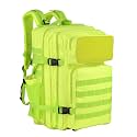 gracedon Tactical Backpack - Military Molle Bag 3 Days Pack for men and Women Large Assault Rucksack 25-45L (45L-fluorescent green)
