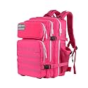 gracedon Tactical Backpack - Military Molle Bag 3 Days Pack for men and Women Large Assault Rucksack 25-45L (25L-rose red)