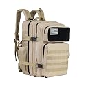 gracedon Tactical Backpack - Military Molle Bag 3 Days Pack for men and Women Large Assault Rucksack 25-45L (25L-light card)