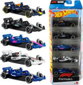 Gracious HOT WHEELS Formula 1 5-Pack Set Of 5 Die-Cast Toy F1 Cars in 1:64 Scale