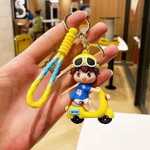 gracious mart 1 pcs keychains are small decorative items character cartoon keychains and keyrings set for school bags bike car birthday gifts