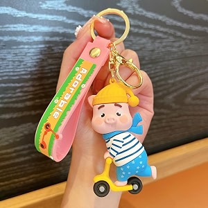 gracious mart 1 pcs keychains are small decorative items character cartoon keychains and keyrings set for school bags bike car birthday gifts
