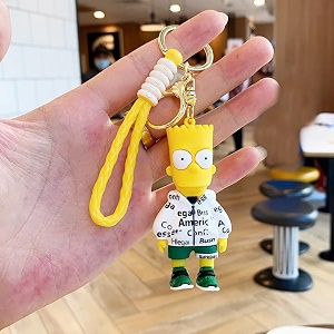 gracious mart 1 pcs keychains are small decorative items character cartoon keychains and keyrings set for school bags bike car birthday gifts