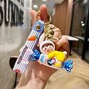 GRACIOUS MART (1 pcs Keychains are small, decorative items Character Cartoon Keychains and Keyrings Set For School Bags, Bike, Car Birthday Gifts