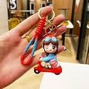 GRACIOUS MART (1 pcs Keychains are small, decorative items Character Cartoon Keychains and Keyrings Set For School Bags, Bike, Car Birthday Gifts